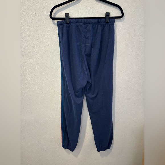 Aviator Nation Women’s 5 Stripe Sweatpants Joggers in Navy size Large - Picture 7 of 10